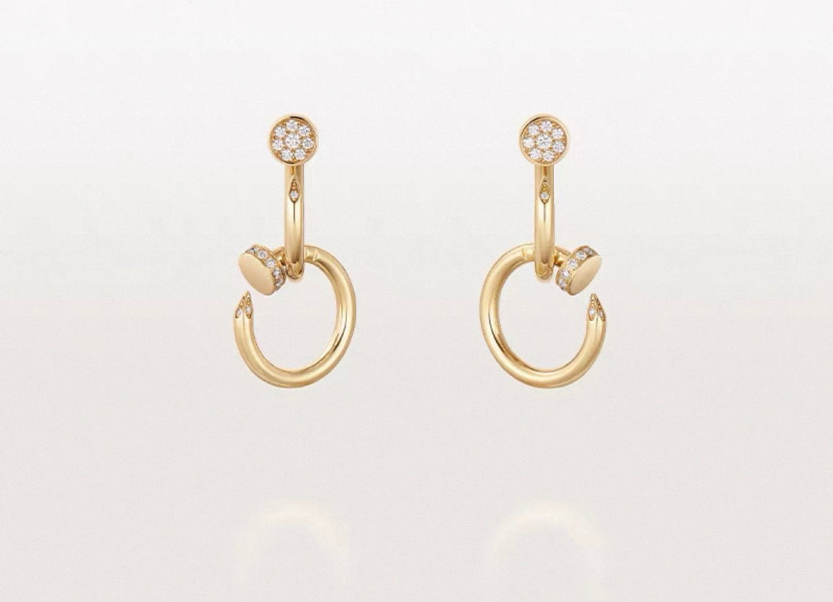 [VA]NAIL COLLECTION ダイヤモンドセット ダブルフープピアス