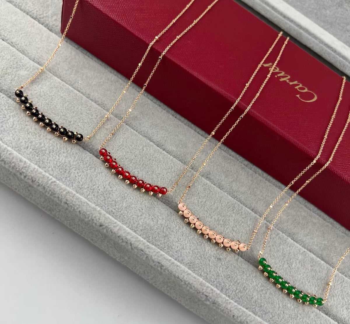 [：VA]CLASH KOLLEKTION AGAT-CHALCEDON-STECKERKETTE