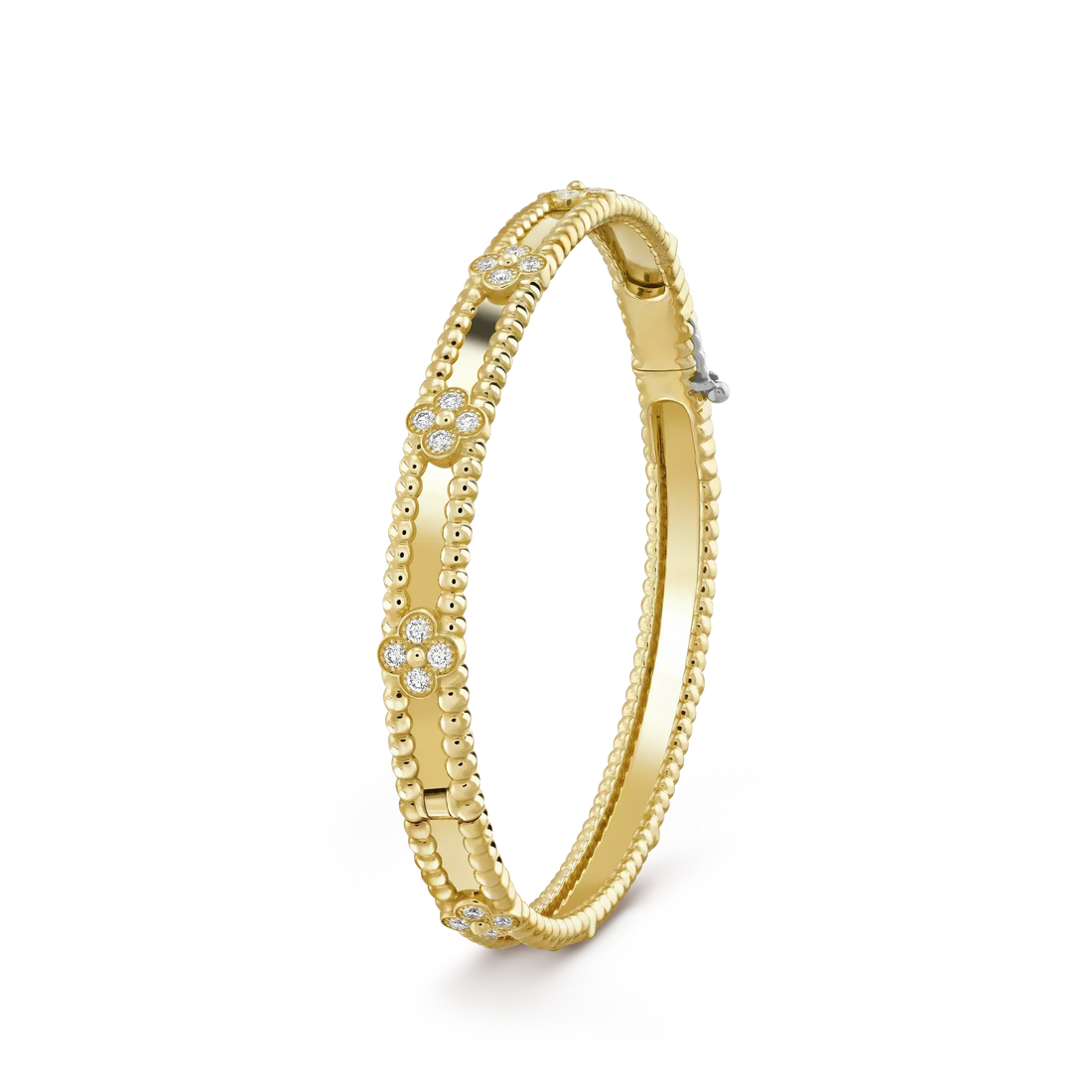 [VA]CLOVER-ARMBAND 4MM DIAMANTEN