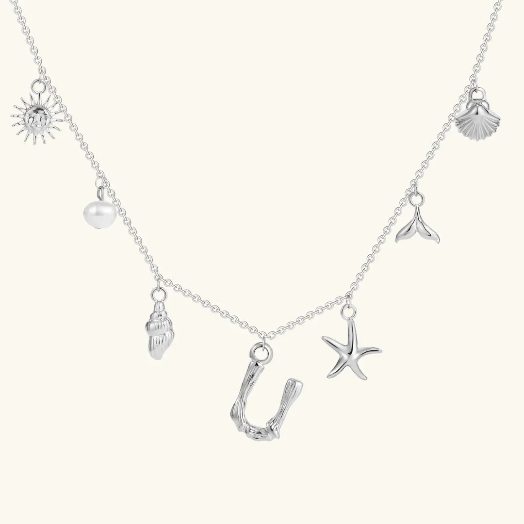 [VA]Avaria Ocean Initial Necklace