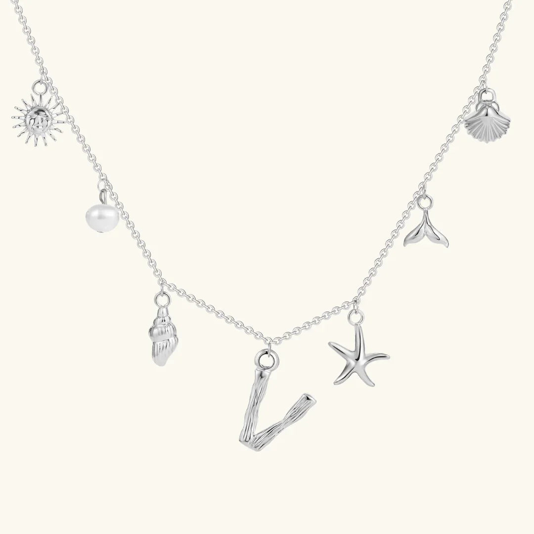 [VA]アヴァリア・オーシャン イニシャルネックレス