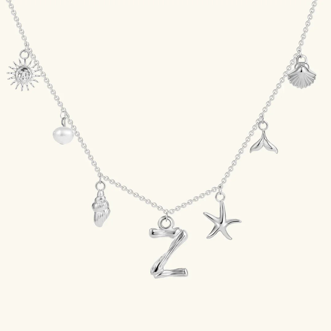 [VA]Avaria Ocean Initial Necklace