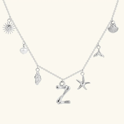 [VA]Avaria Ocean Initial Necklace