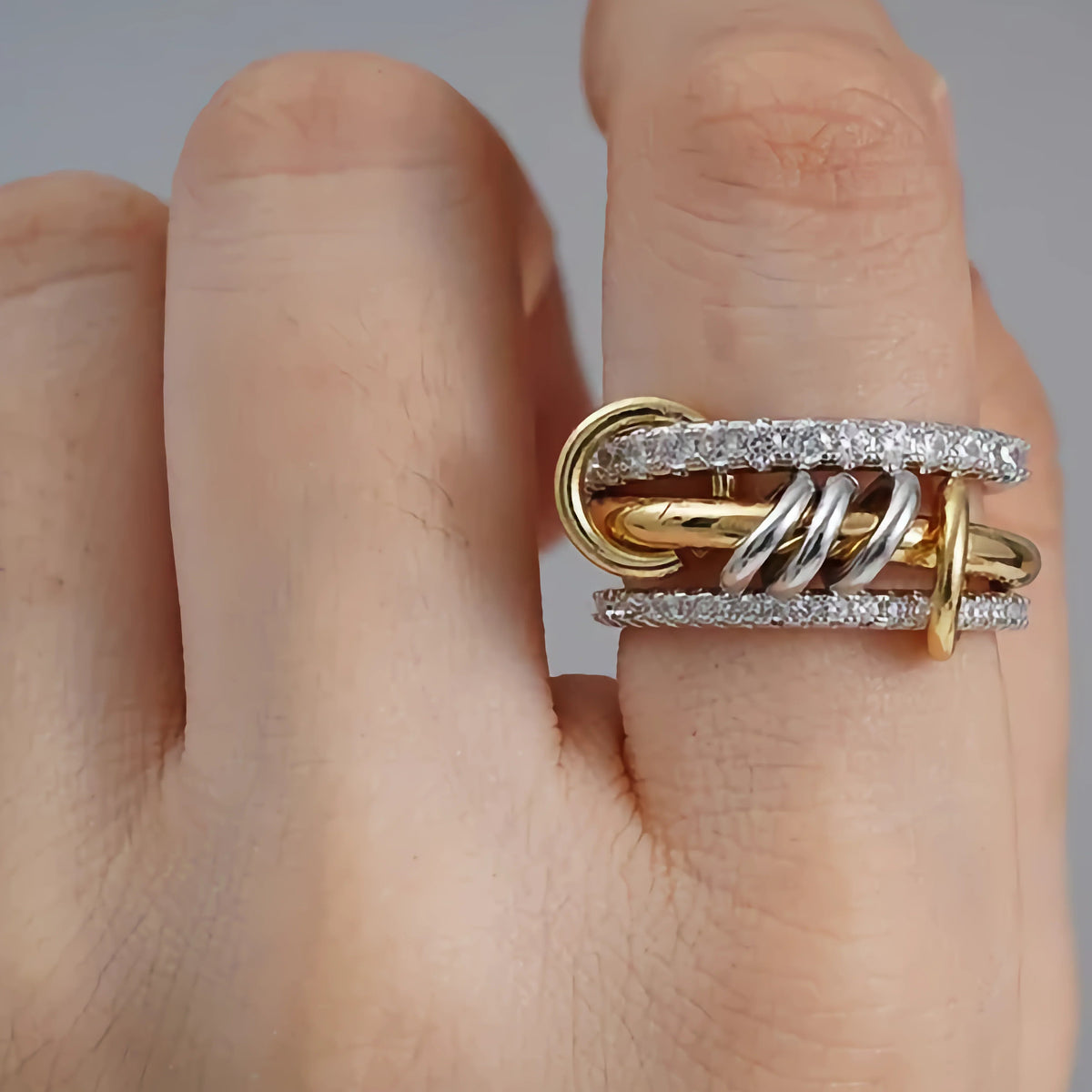[VA]Cosette Stacked Diamond Ring