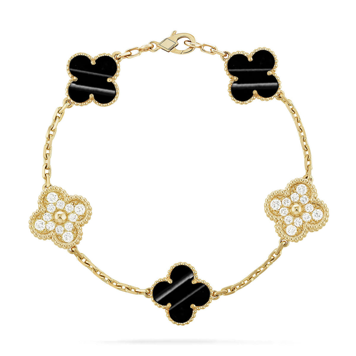 [VA]LUCKY CLOVER 5-MOTIV-ARMBAND - PULSE STONE KOLLEKTION