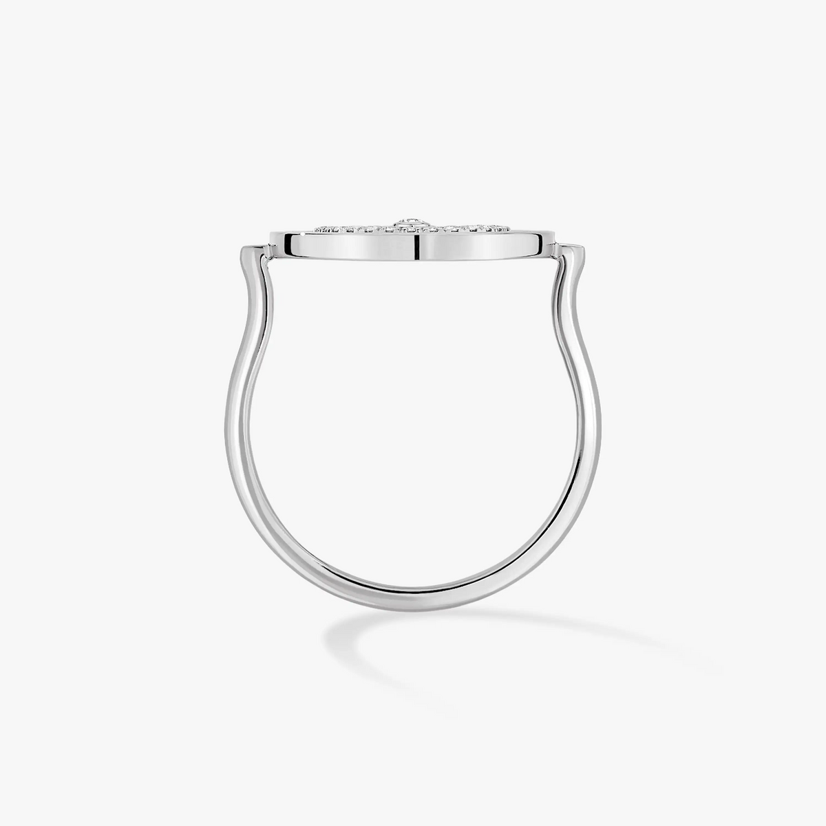 [VA]Lucky Move Paved Silver Diamond Ring