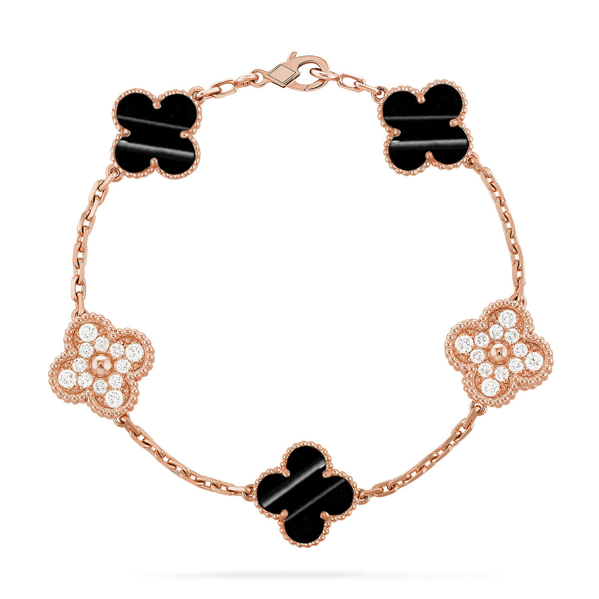 [VA]LUCKY CLOVER 5-MOTIV-ARMBAND - PULSE STONE KOLLEKTION