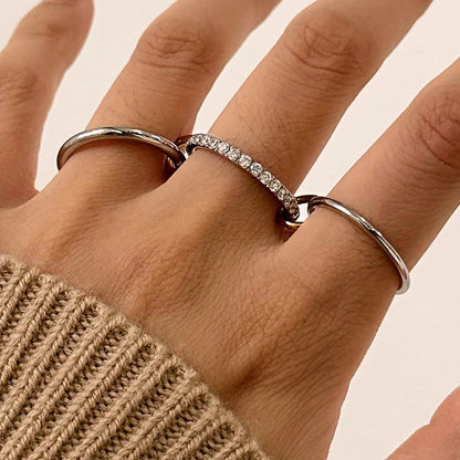 [VA]Desiree Stacked Diamond Ring
