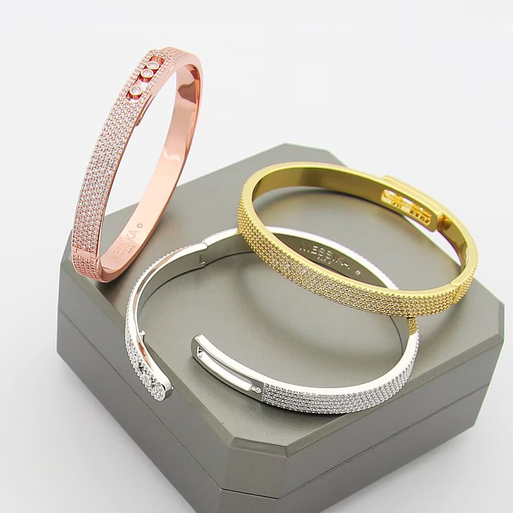 [VA]Move Noa Full Pavé Diamond Bangle Bracelet