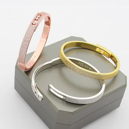 [VA]Move Noa Full Pavé Diamond Bangle Bracelet