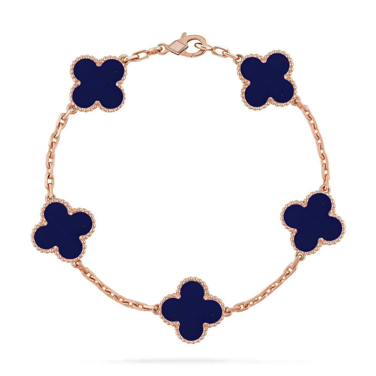 [VA]LUCKY CLOVER 5-MOTIV-ARMBAND - LAPISLAZULI-KOLLEKTION