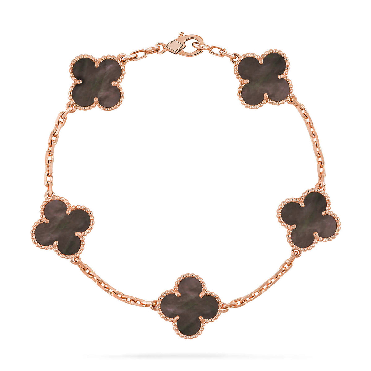 [VA]LUCKY CLOVER 5-MOTIF BRACELET - GREY MOTHER-OF-PEARL COLLECTION