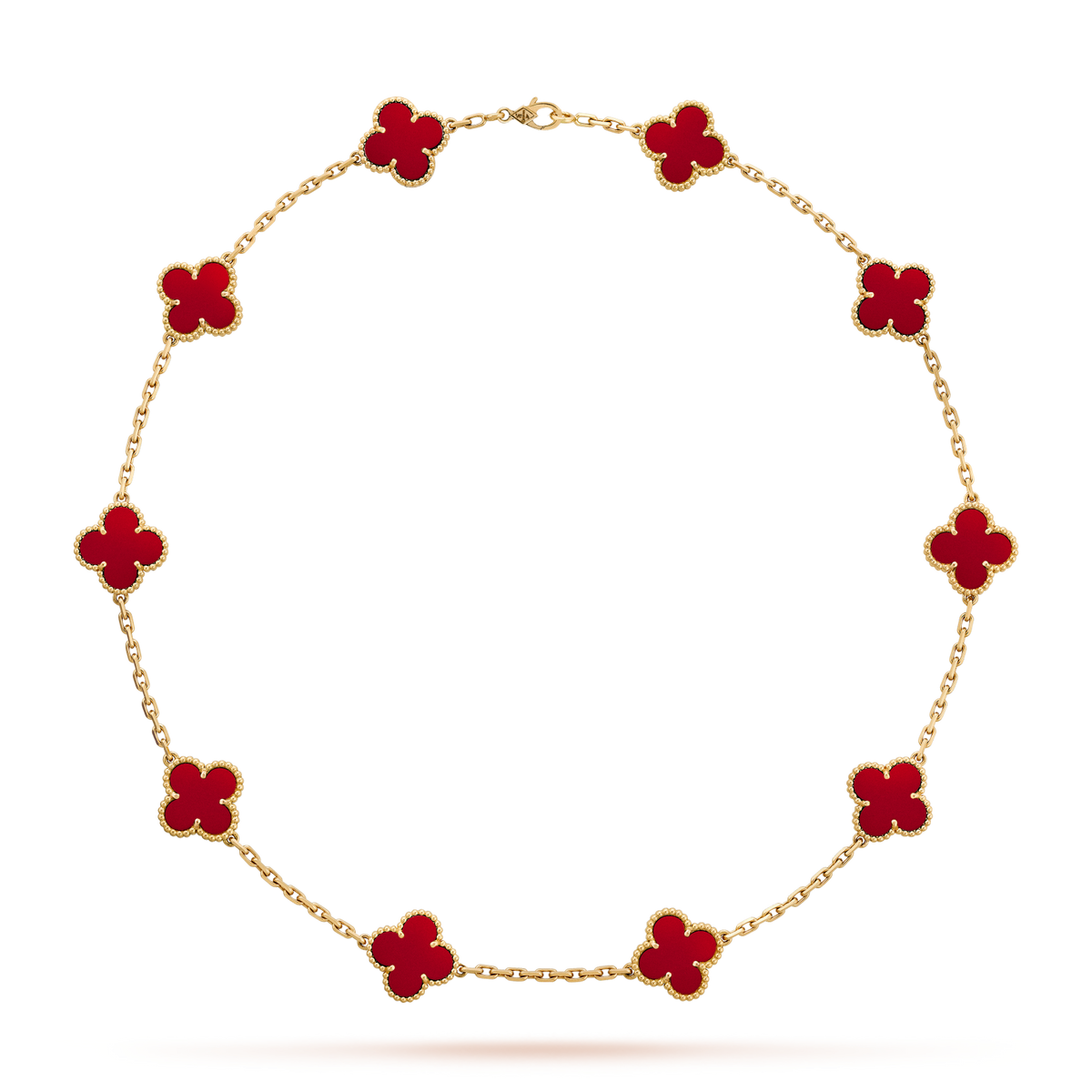 [VA]CLOVER HALSKETTE MIT 10 MOTIVEN, KARNEOL