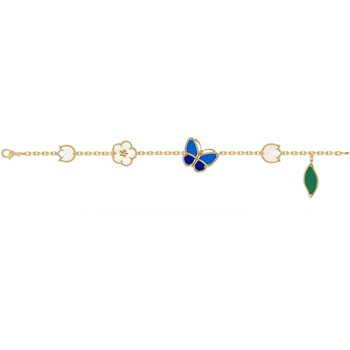 [VA]LUCKY SPRING BUTTERFLY 5 MOTIF BRACELET