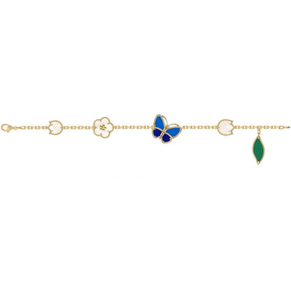 [VA]LUCKY SPRING BUTTERFLY 5 MOTIF BRACELET