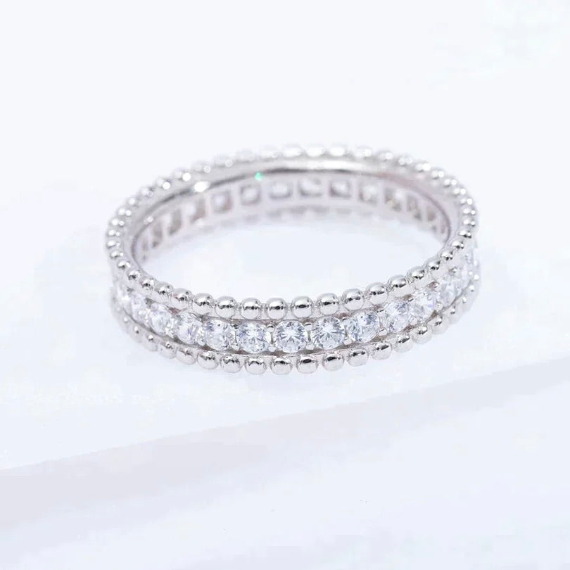 [VA]PERLEE DIAMANT-RING SILBER
