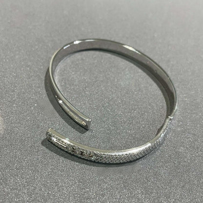 [VA]Move Noa Rose Gold Pavé Diamond Bangle Bracelet