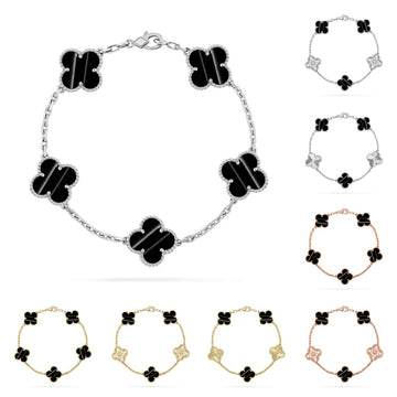 [VA]LUCKY CLOVER 5-MOTIV-ARMBAND - PULSE STONE KOLLEKTION