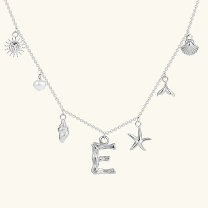 [VA]Avaria Ocean Initial Necklace