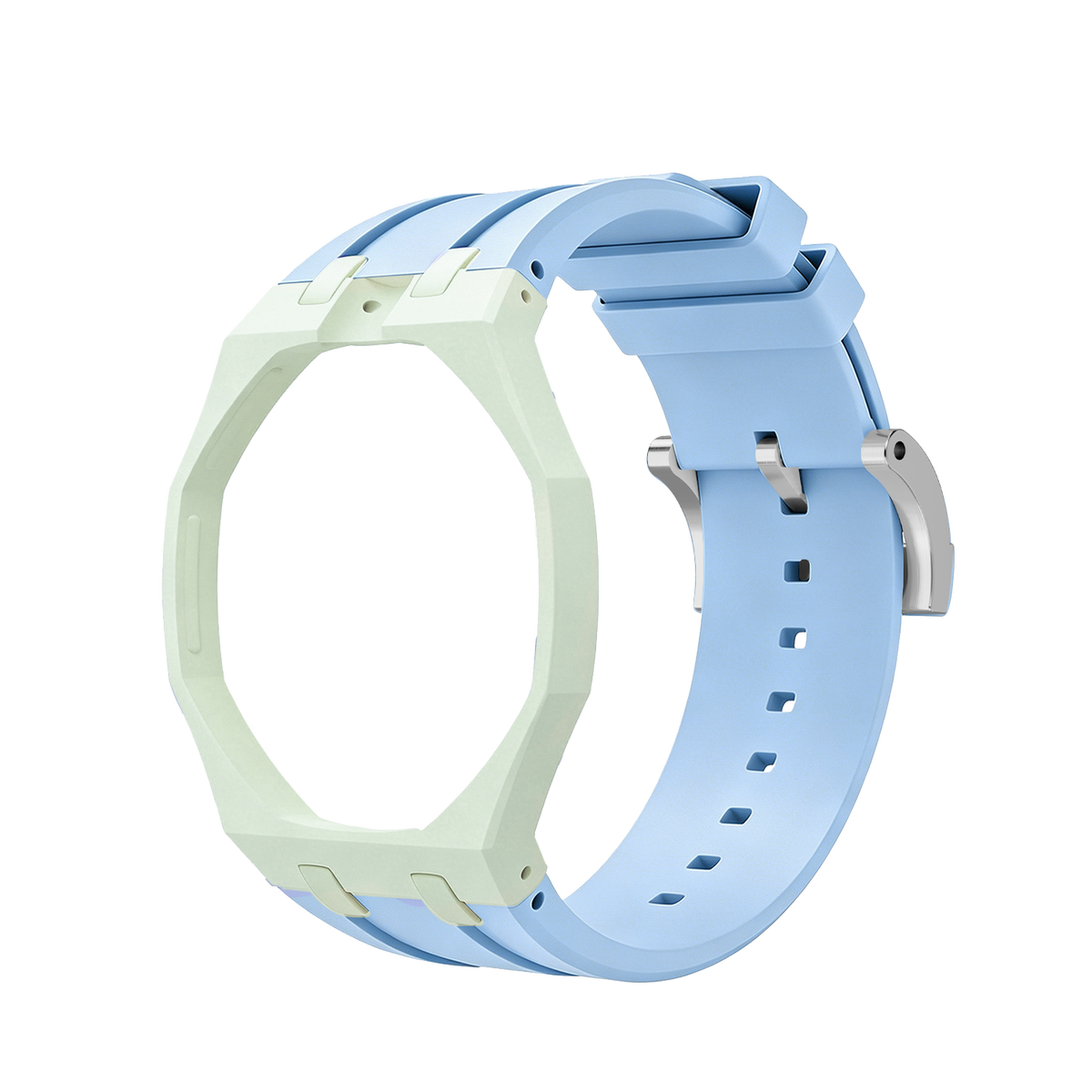 VA-Armband Exklusives Biokeramik-Gehäuse & Silikonarmband in gemischten Farben