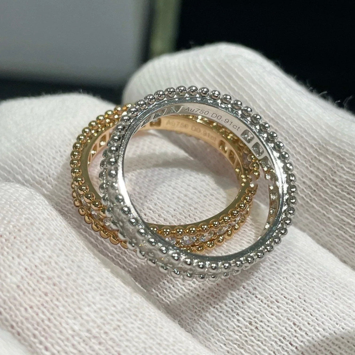 [VA]PERLEE DIAMANT-RING SILBER
