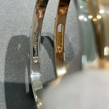 [VA]Move Noa Rose Gold Pavé Diamond Bangle Bracelet