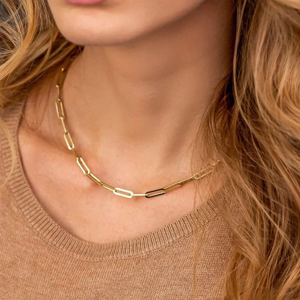 [VA]Amber Gold Chain Necklace