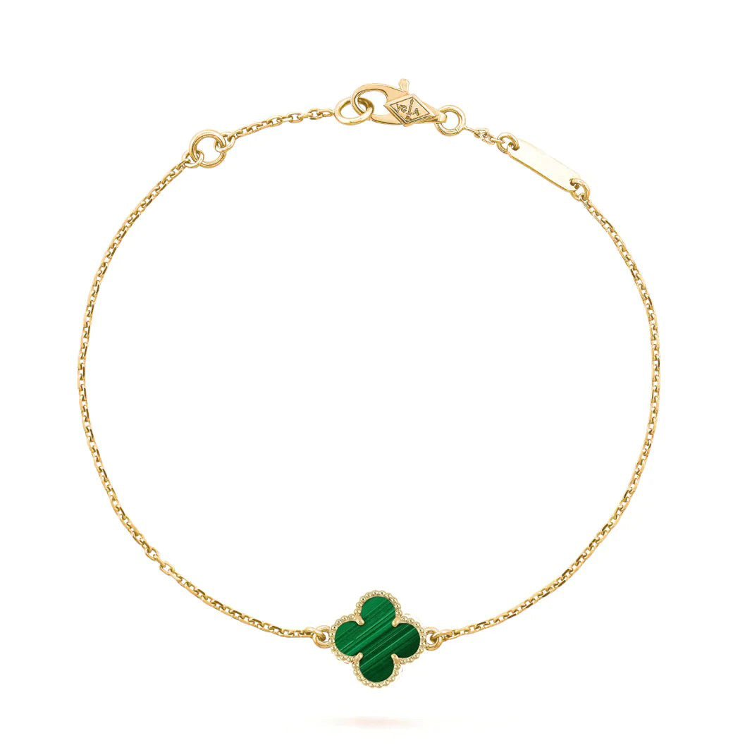 [VA]CLOVER-ARMBAND MALACHIT 1 MOTIV
