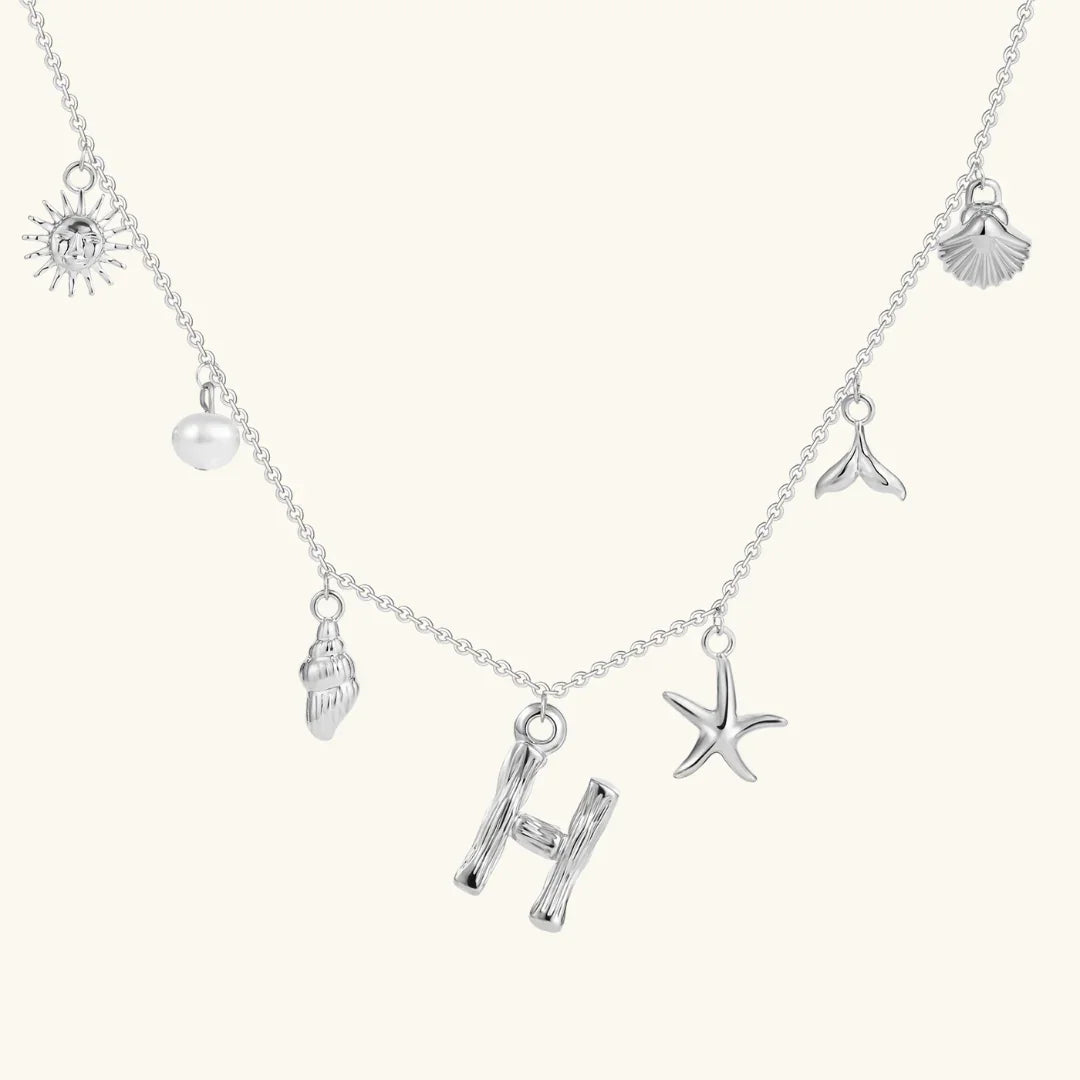 [VA]Avaria Ocean Initial Necklace