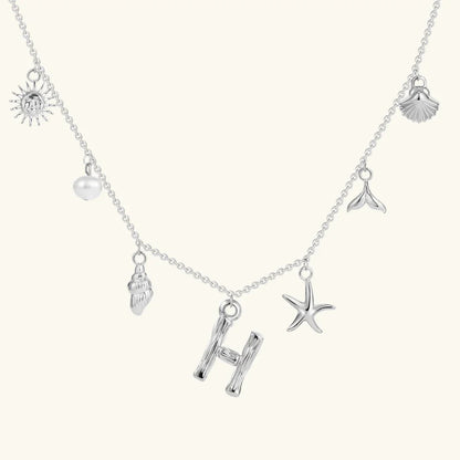 [VA]Avaria Ocean Initial Necklace