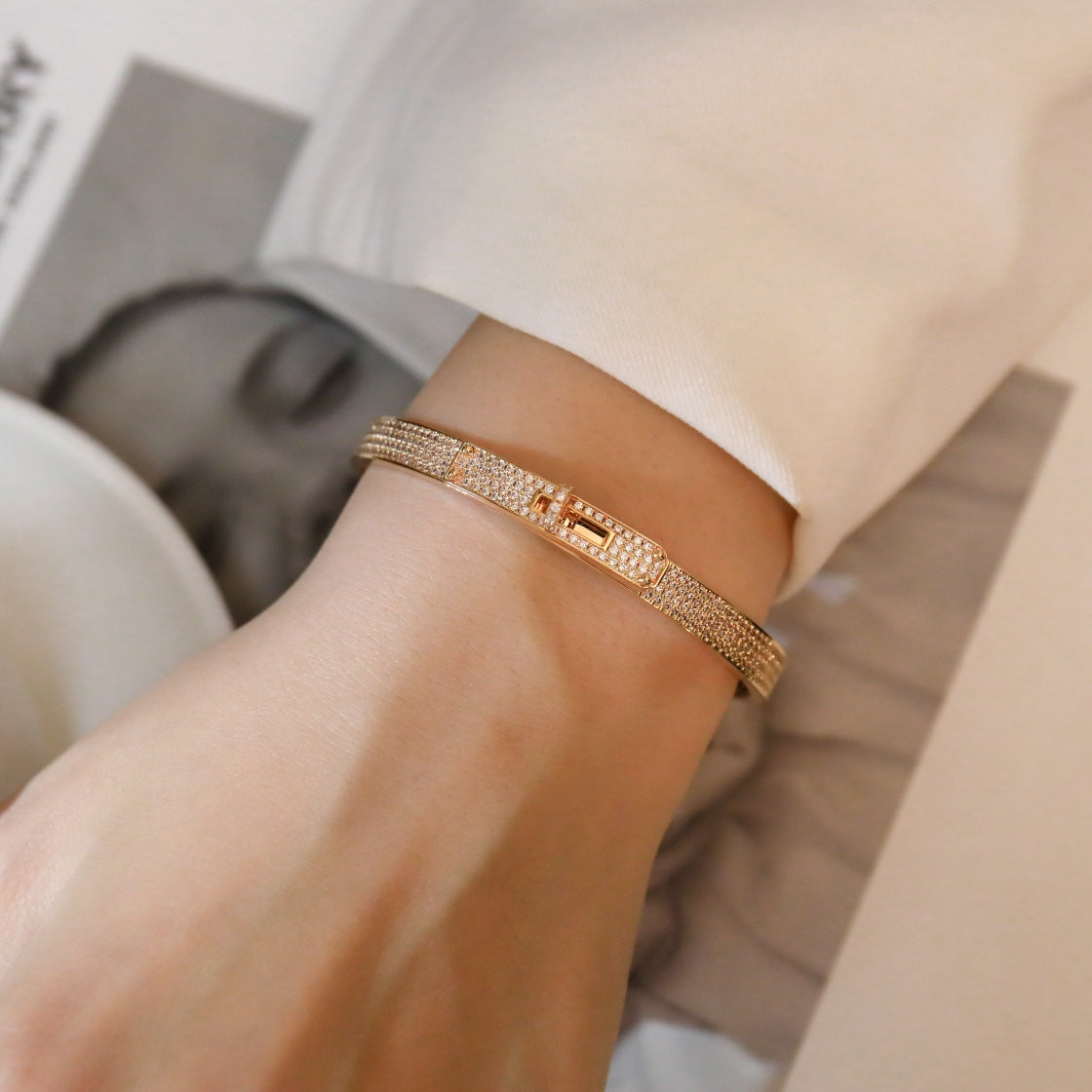 [VA]KELLY ARMBAND MIT DIAMANT-PAVÉ