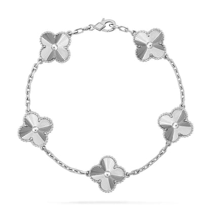 [VA]LUCKY CLOVER 5-MOTIF BRACELET - LASER COLLECTION
