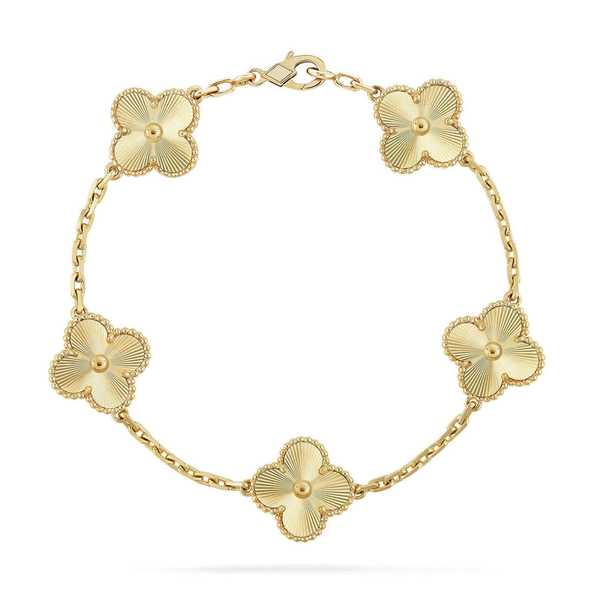 [VA]LUCKY CLOVER 5-MOTIF BRACELET - LASER COLLECTION