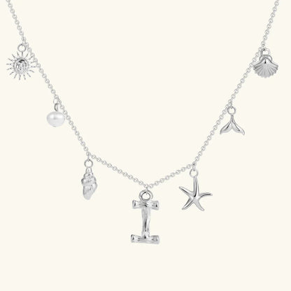 [VA]Avaria Ocean Initial Necklace
