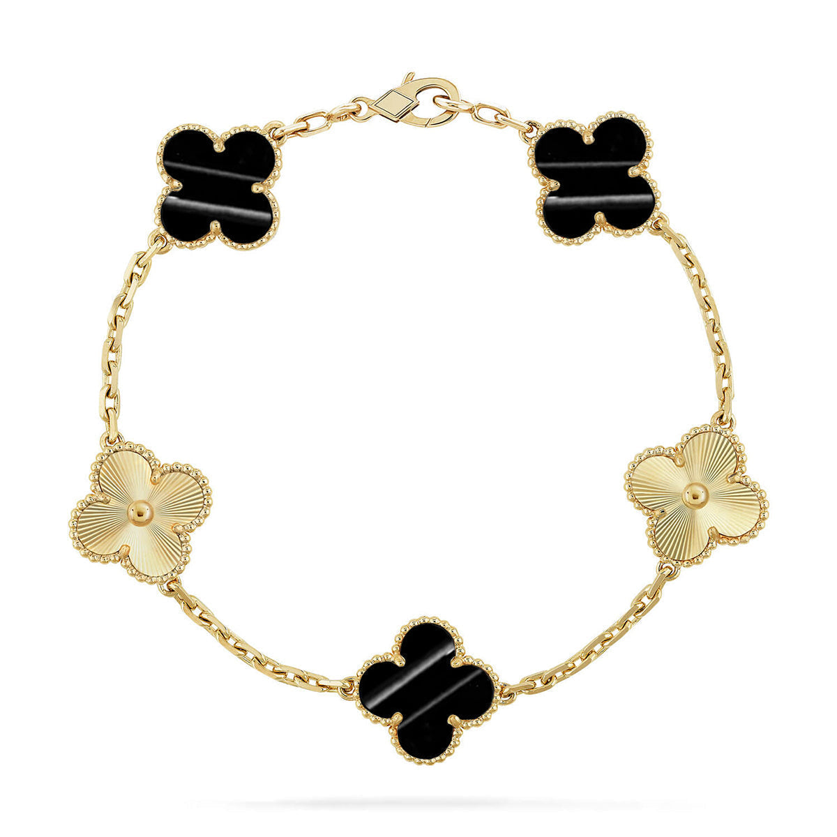 [VA]LUCKY CLOVER 5-MOTIV-ARMBAND - PULSE STONE KOLLEKTION