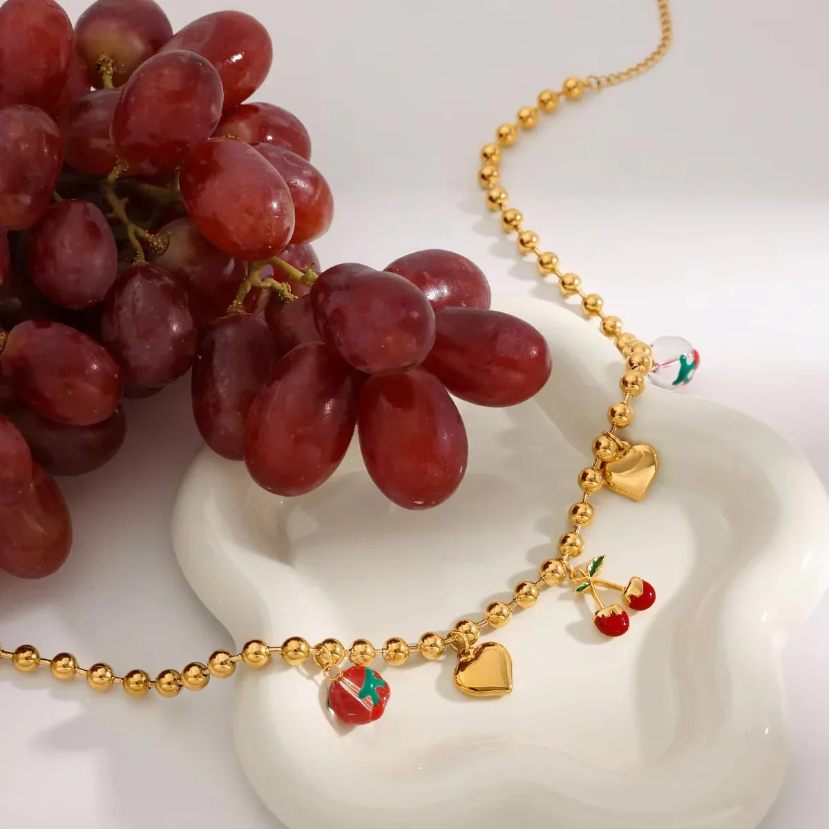 [VA]Kai Gold Cherry Necklace