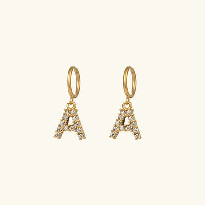 [VA]Wilhemina Initial Letter Earrings