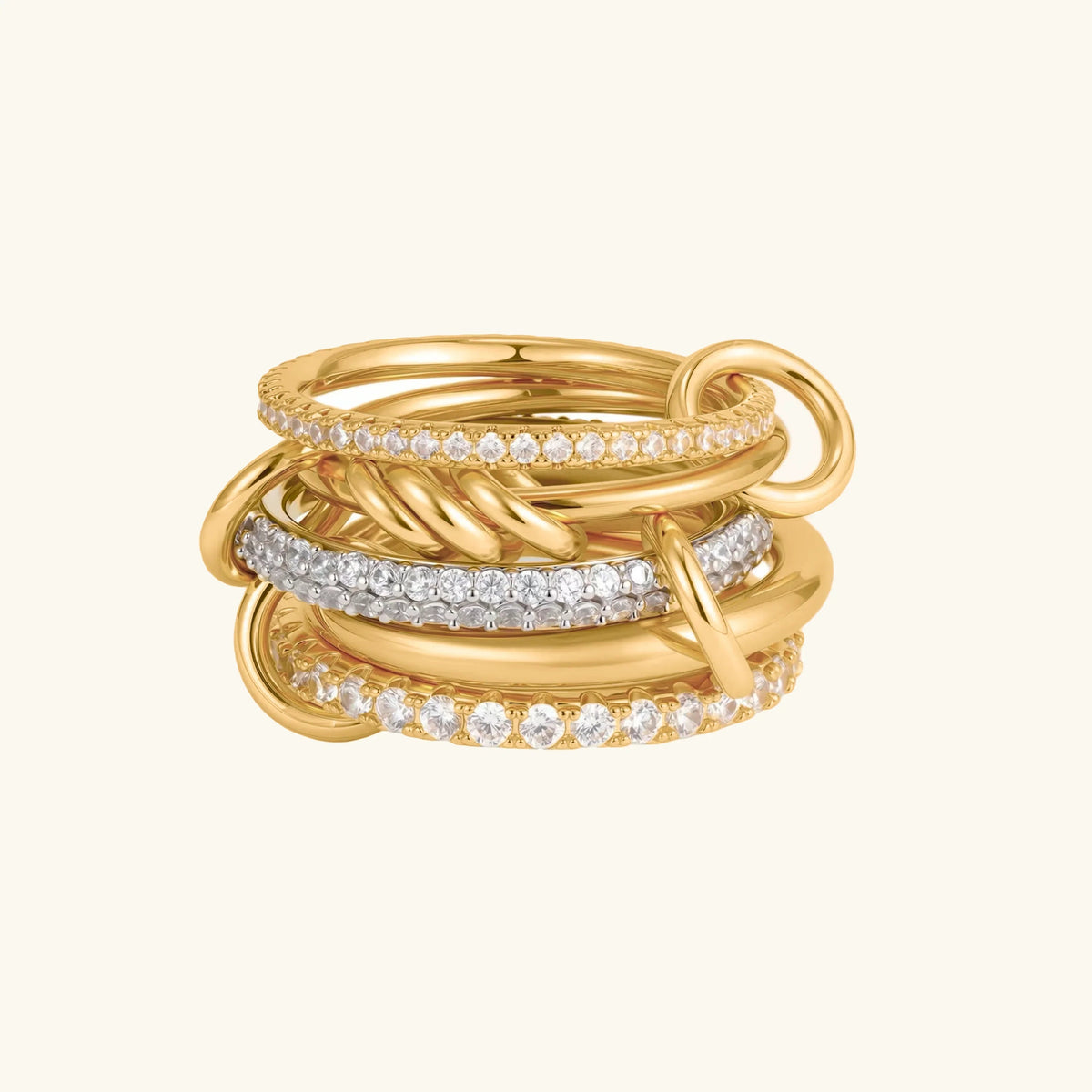 [VA]Blaise Stacked Diamond Ring