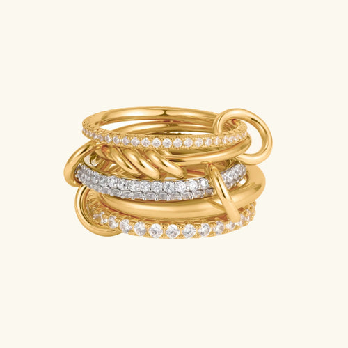 [VA]Blaise Stacked Diamond Ring