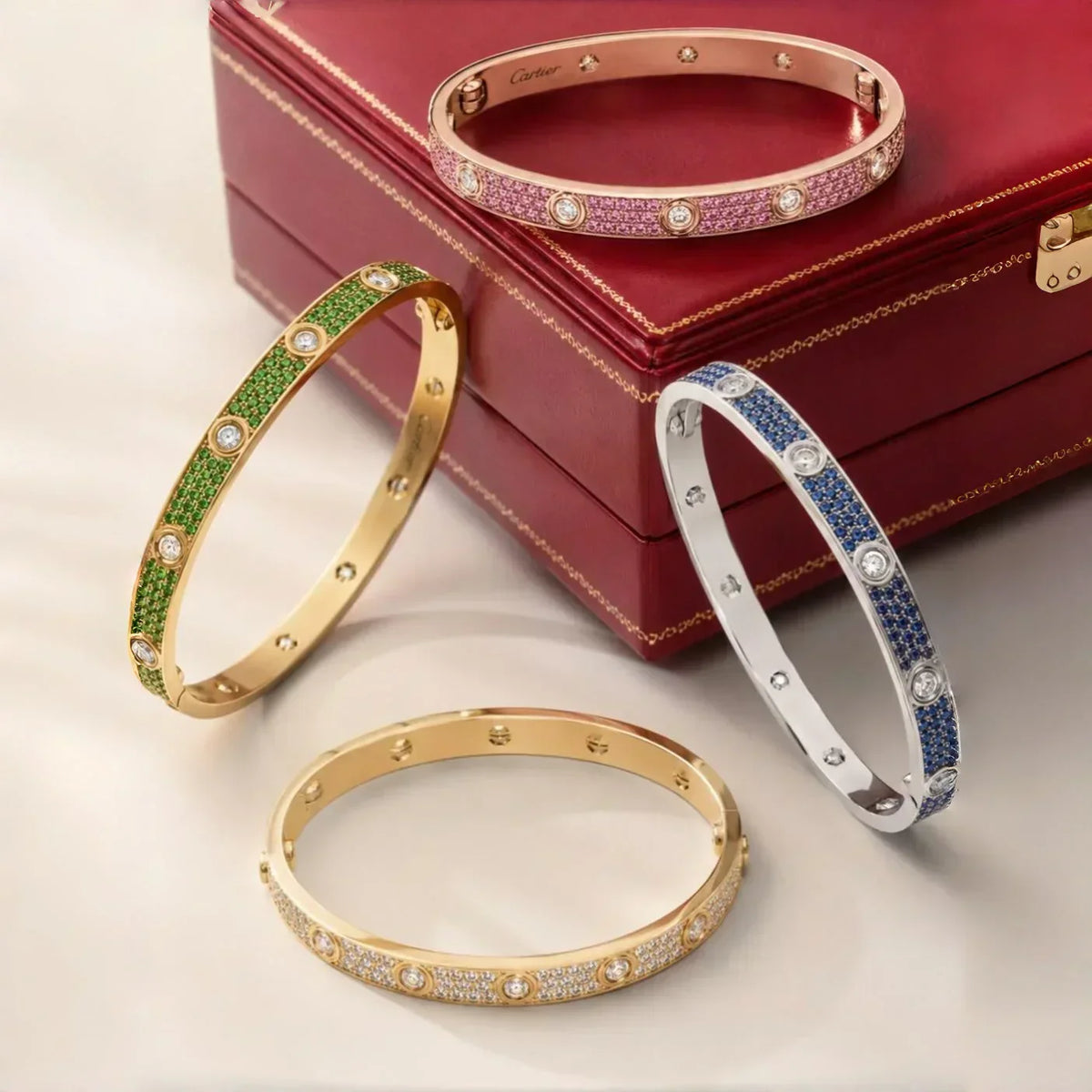 [VA]Classic 6.1mm Love Bracelet 10-Diamond Full Pavé