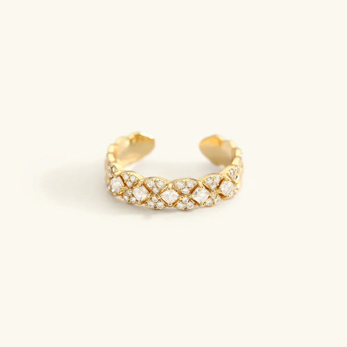 [VA]Camille Gold Patterned Ring