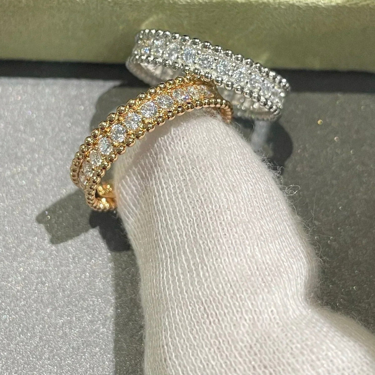[VA]PERLEE DIAMANT-RING SILBER