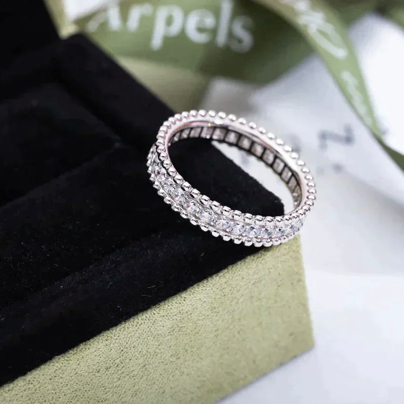 [VA]PERLEE DIAMANT-RING SILBER