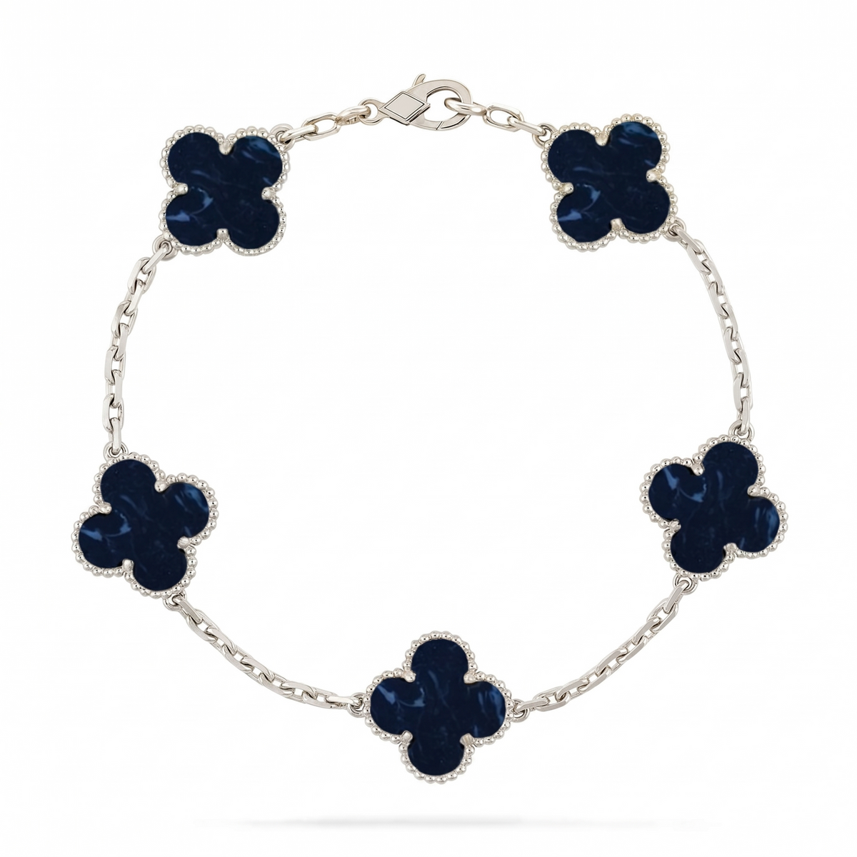 [VA]LUCKY CLOVER 5-MOTIF BRACELET - PIETERSITE COLLECTION