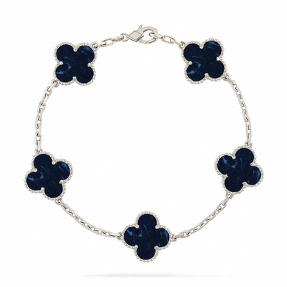 [VA]LUCKY CLOVER 5-MOTIF BRACELET - PIETERSITE COLLECTION