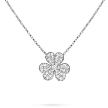 [VA]CLOVER DIAMOND HALSKETTE SILBER