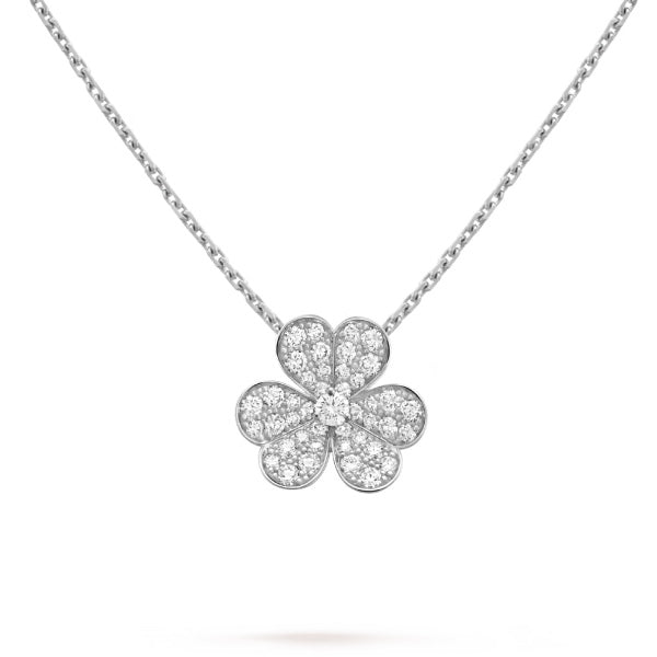 [VA]CLOVER DIAMOND HALSKETTE SILBER