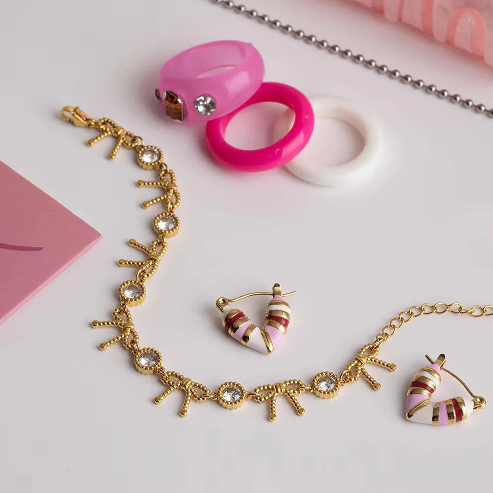 [VA]オノーラ リボンノット ダイヤモンドブレスレット