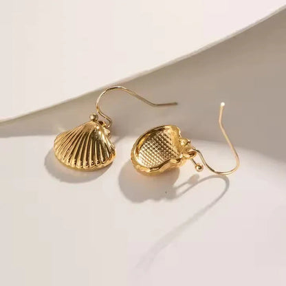 [VA]Breeze Gold Seashell Earrings