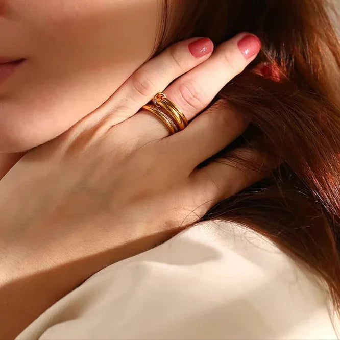 [VA]Christabel Diamond Ring Stack